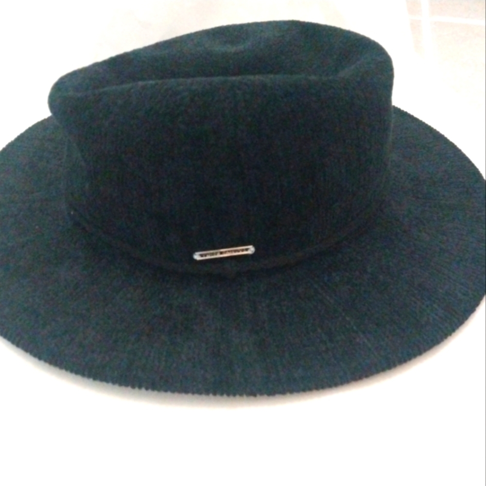 Vince Camuto Panama Hat NWT Adjustable Black Fedora Boho